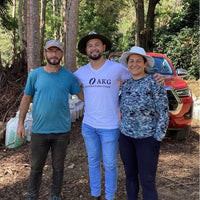 Farmer Seilyn Jimenez with farmers on her farm in Costa Rica
